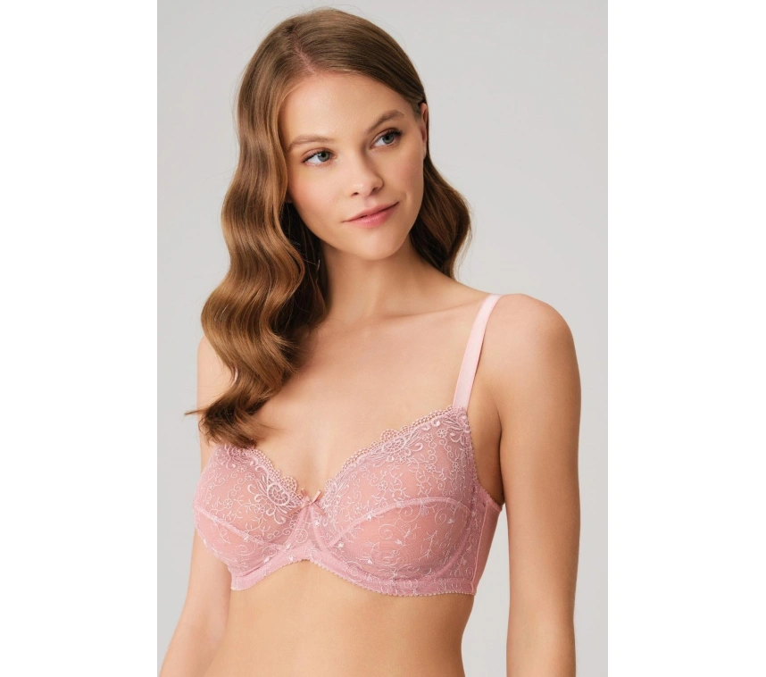 Balenli Desteksiz Dolgusuz Toparlayıcı Dantelli Küçültücü Sütyen