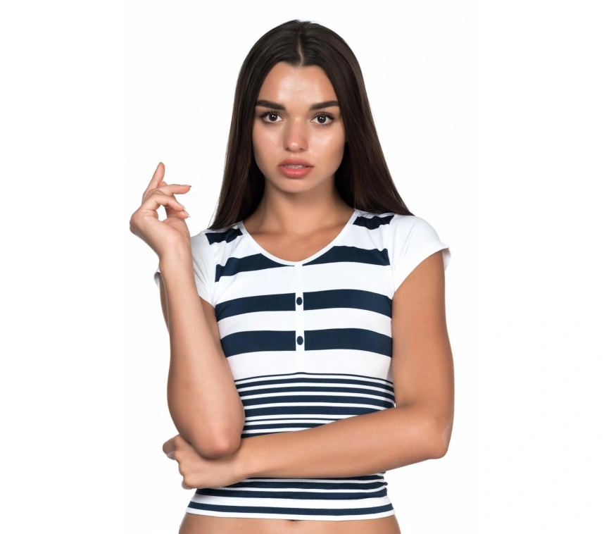 Beyaz-laci Mı Emay 5026 Soft Seamless T Shirt