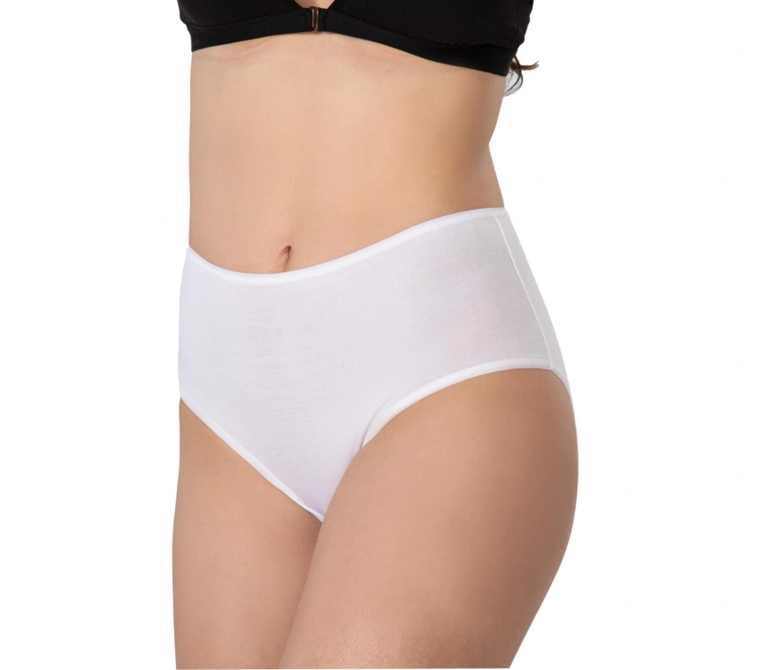 Beyaz Mı Emay 1442 Modal Coton Yüksekbel Külot