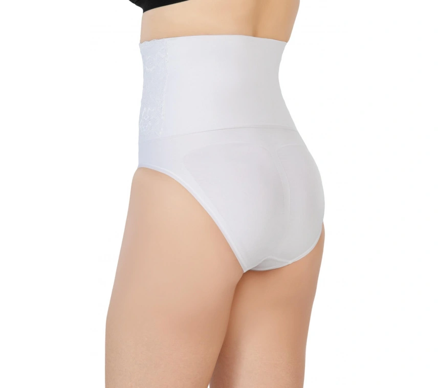 Beyaz Mı Emay 2090 Önü Dantelli Yüksek Bel Slip Korse