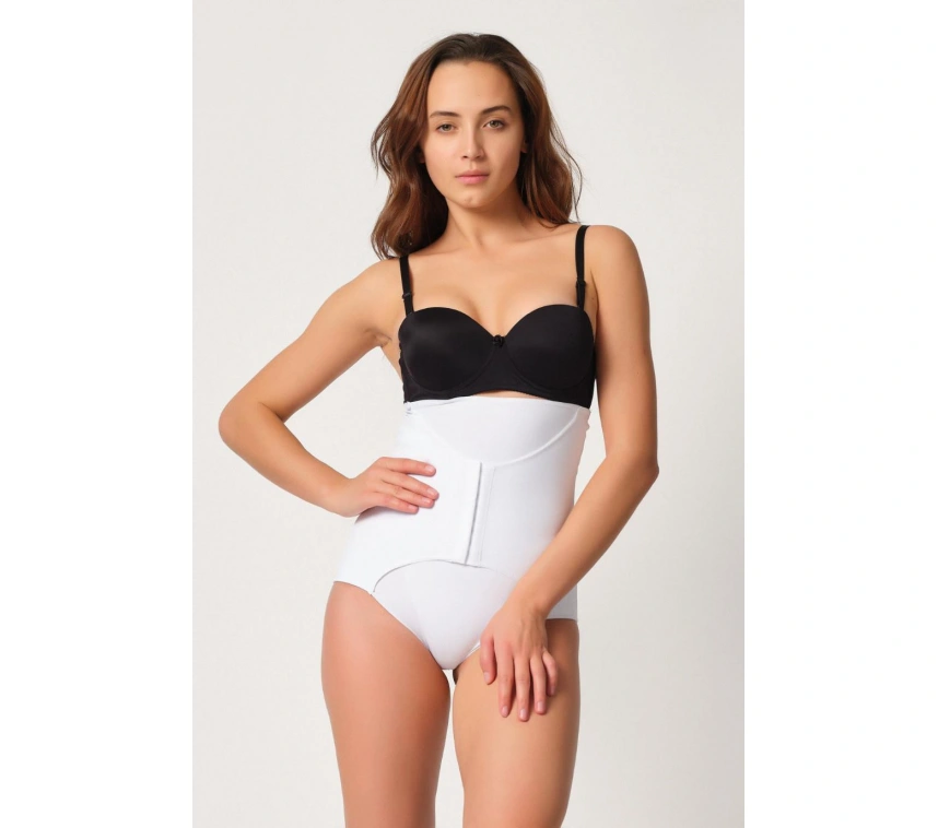 Beyaz Mı Emay 2932 Double Karın Agraf Destekli Slip Lazer Korse