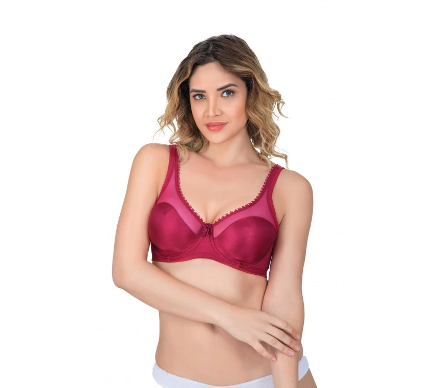 Bordo Mı Emay 169 B Basic Balenli Toparlayıcı Sütyen