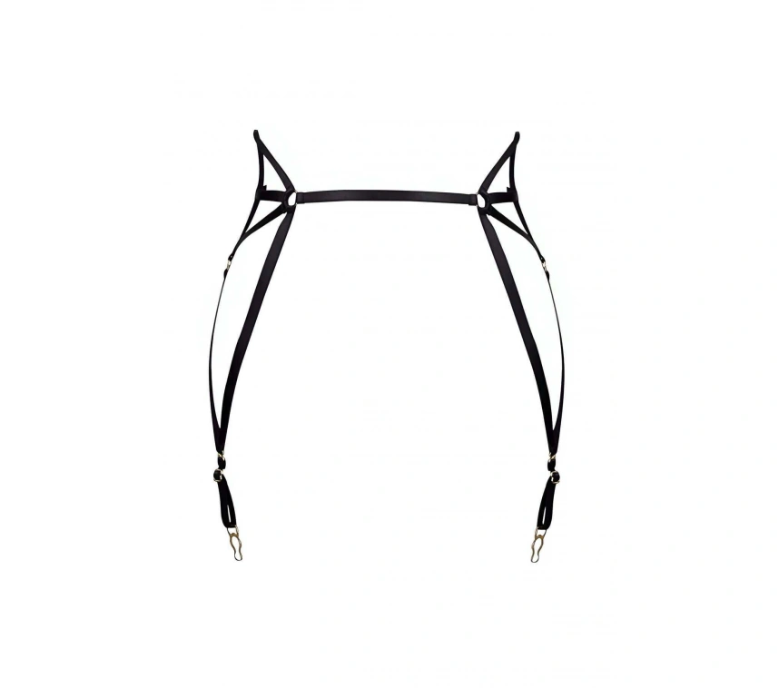 Çok Seksi Lastik Jartiyer Harness - Brf153