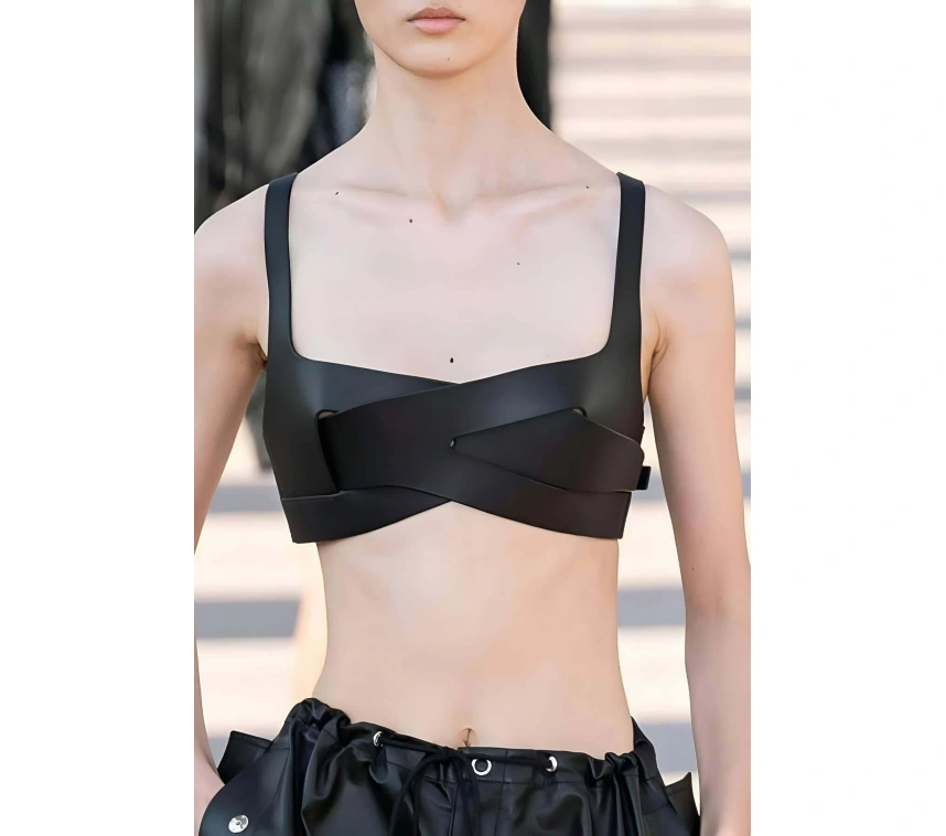 Deri Bra, Deri Sütyen Gögüs Harness - Brf1145