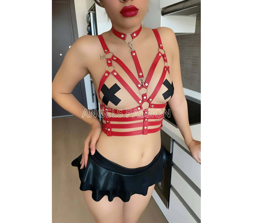 Deri İç Giyim Fantazi Deri Büstiyer - Brf511