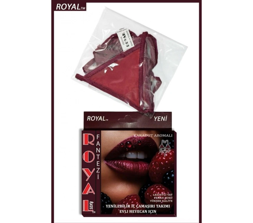 Fantezi Tüketilebilen Yenilebilir Karadut Aromalı İç Çamaşırı Takımı