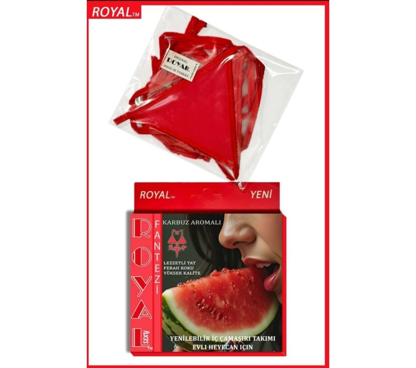 Fantezi Tüketilebilen Yenilebilir Karpuz Aromalı İç Çamaşırı Takımı