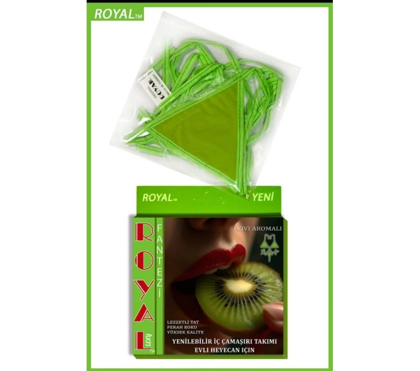 Fantezi Tüketilebilen Yenilebilir Kivi Aromalı İç Çamaşırı Takımı