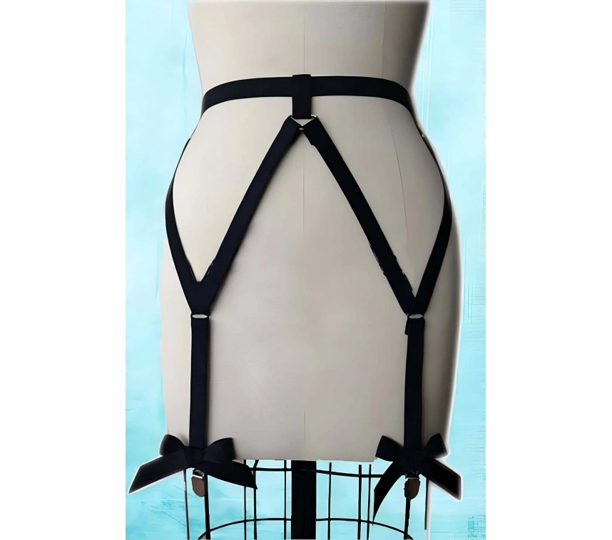 Fiyonklu Seksi Jartiyer Harness - Brf68