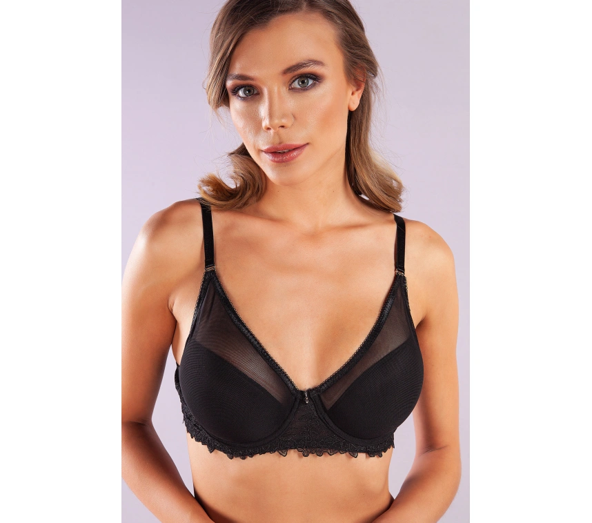 Gapara Big Size Plunge Bra, Siyah Konforlu Ve Şık Sütyen