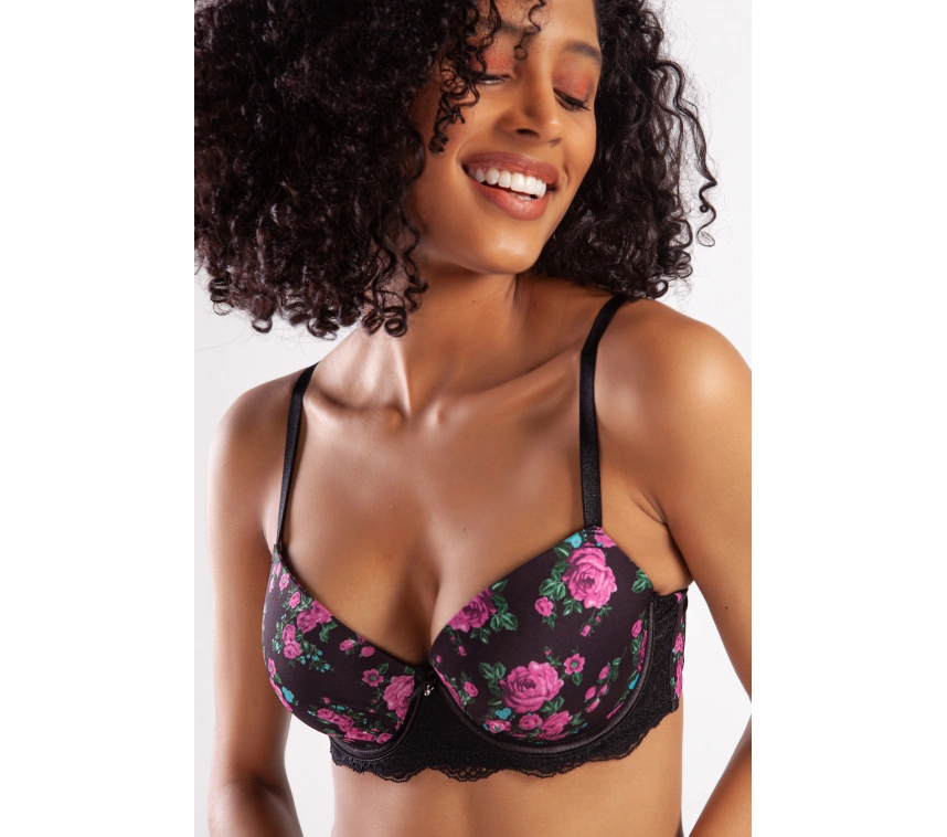 Gardenia Big Size Plunge Bra, Siyah Konforlu Ve Şık Sütyen