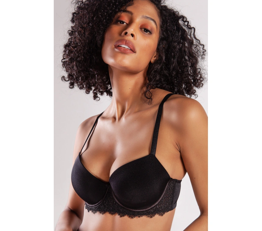 Garland Big Size Plunge Bra, Black Konforlu Ve Şık Sütyen