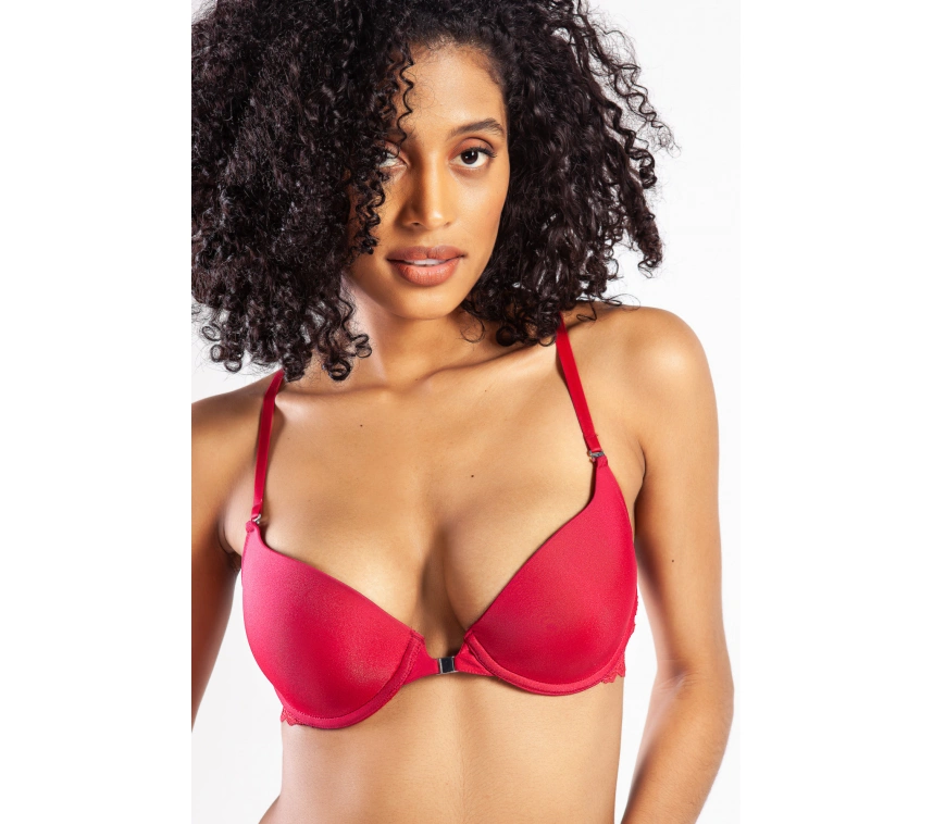 Githa Foam Cup Push Up Bra,şarap Renk Straplez Konforlu Ve Şık Sütyen