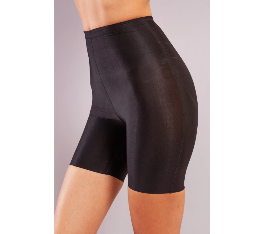 Golshan Girdle Hight Waist Micro Short Corset, İz Yapmayan Görünmez Yüksek Bel Paçalı Siyah Korse