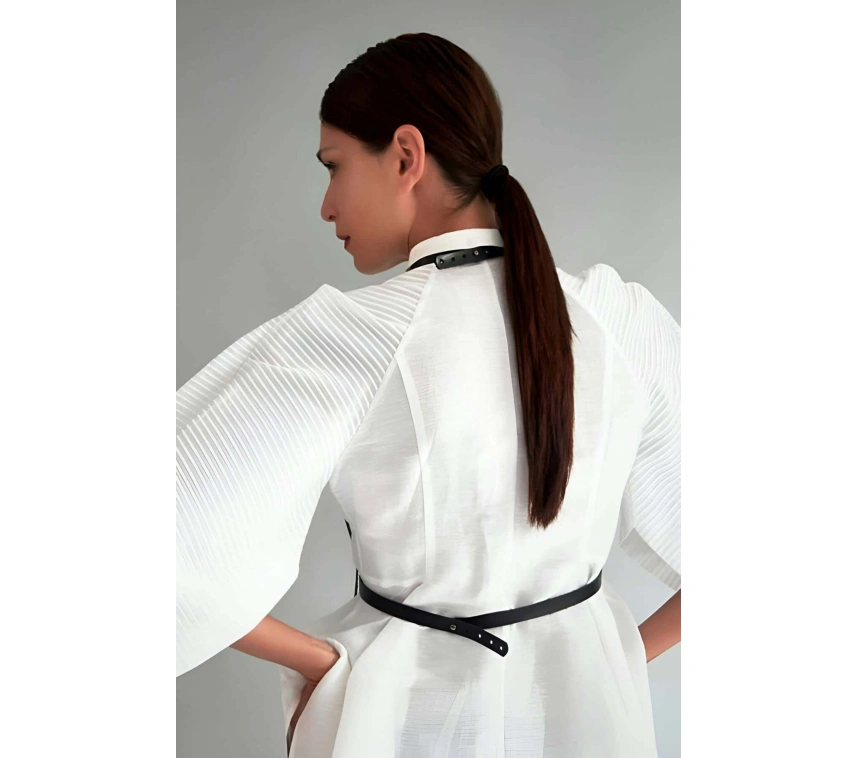 Gömlek Üzeri Deri Aksesuar, Şık Deri Harness - Brf601