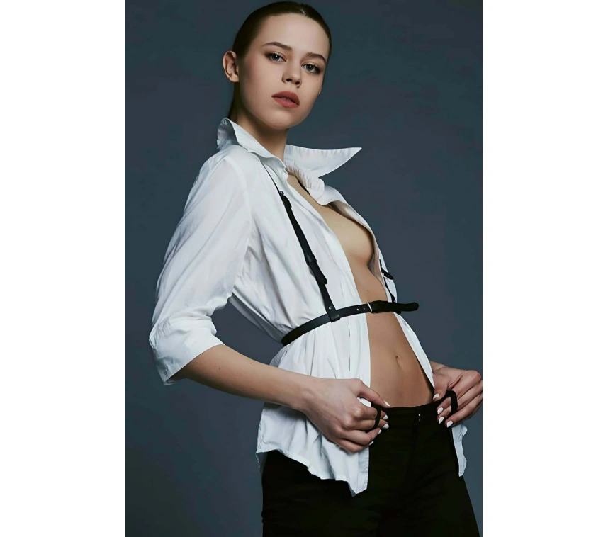 Gömlek Üzeri Şık Deri Aksesuar - Brf229