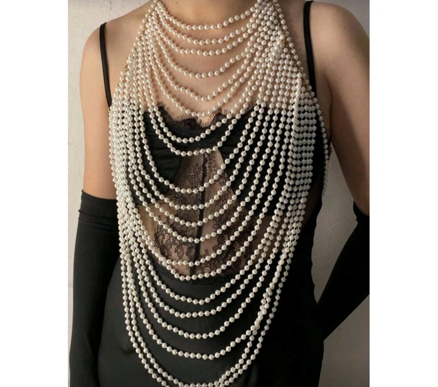 İncili Seksi Vücut Aksesuarı , Şık Bustiyer