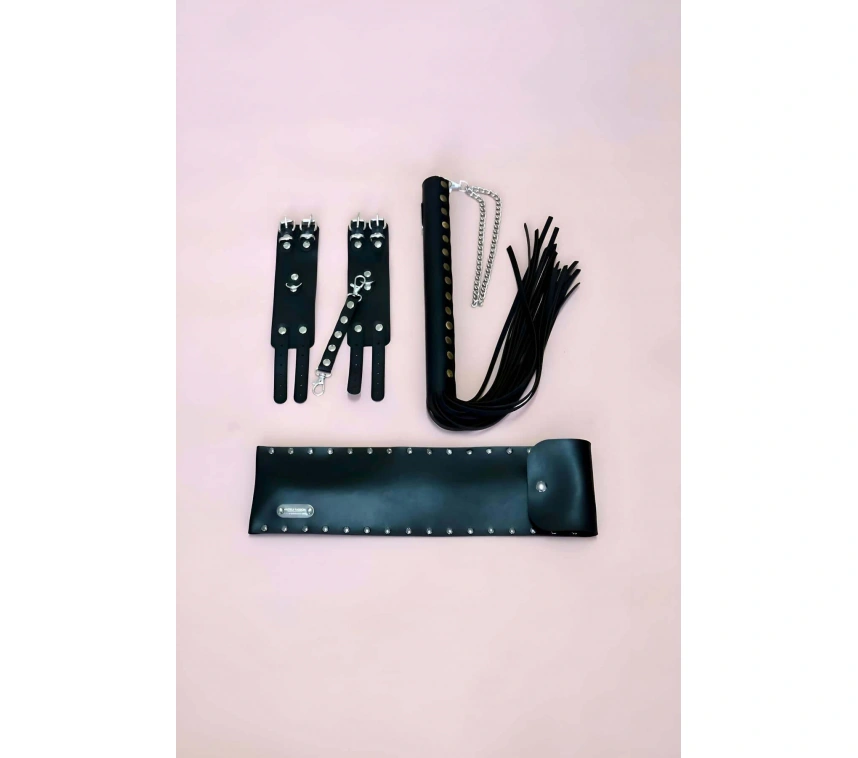 Kelepçe - Kırbaç Set, Kırbaç Takım, Fantezi Kelepçe Takım - Brf1304