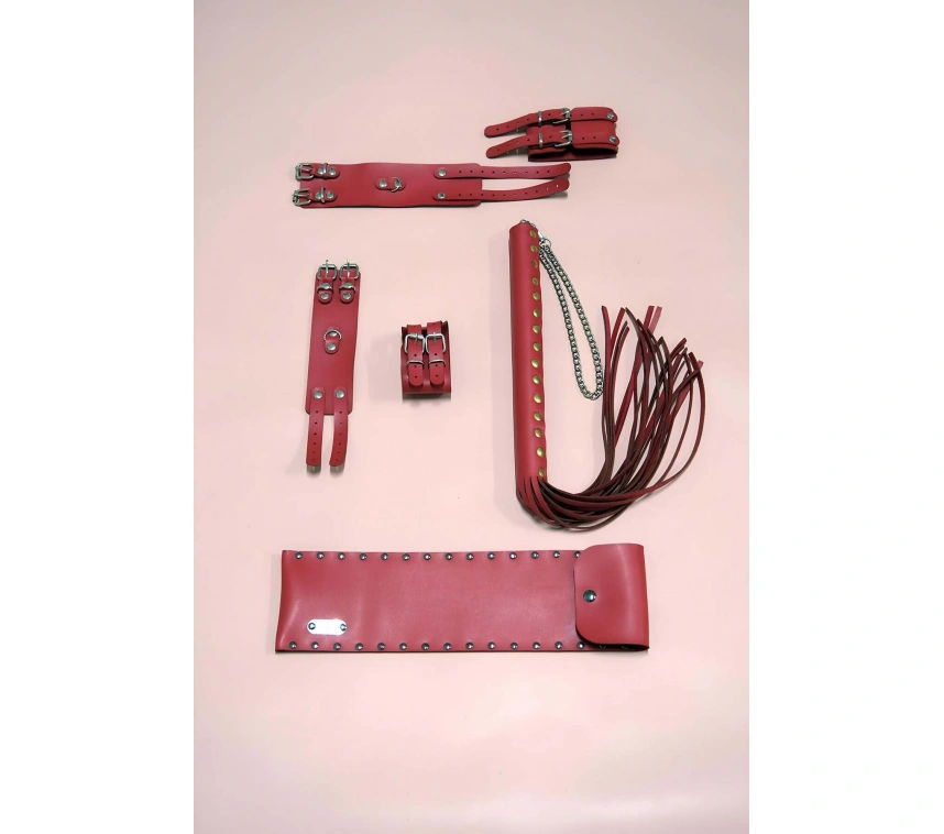 Kırbaç Kelepçe Takım 3lü Set, El - Ayak Kelepçesi, Kırbaç - Brf1305