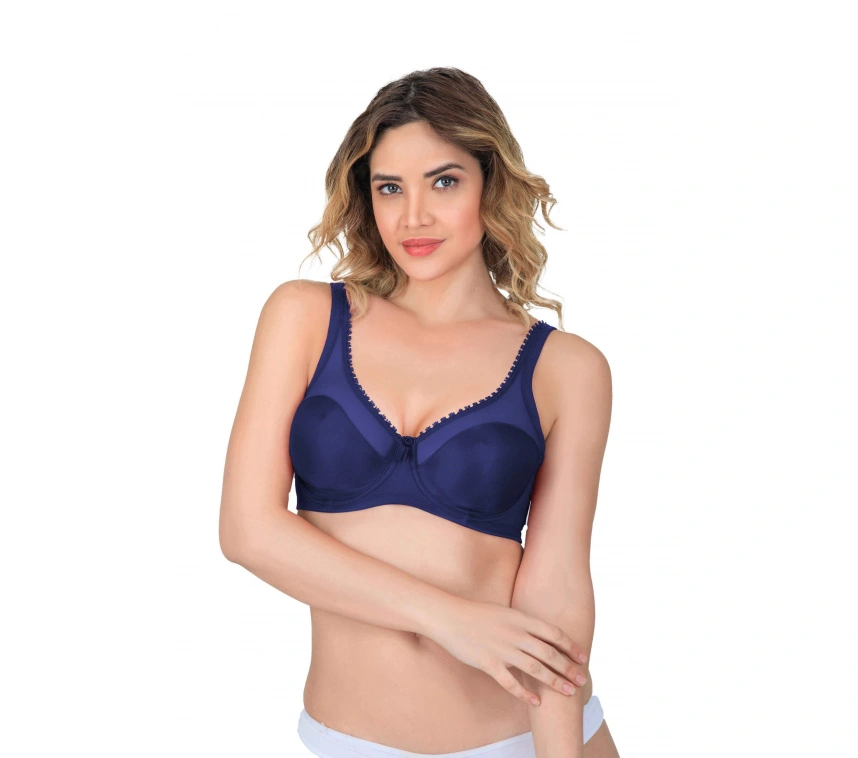 Lacivert  Mı Emay 169 C Basic Balenli Toparlayıcı Sütyen