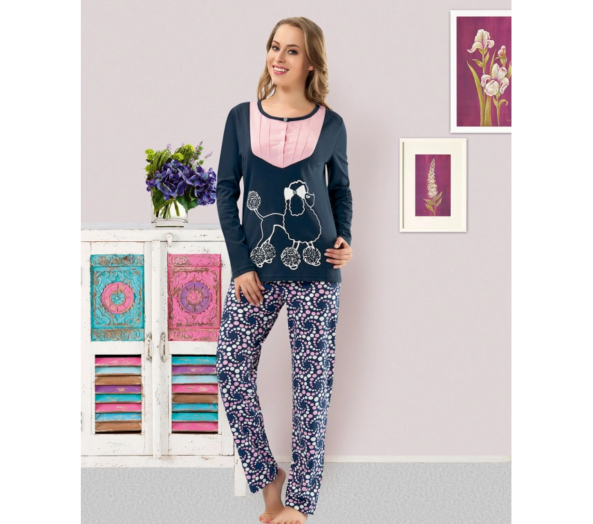 Lesca Baskılı Kadın Pijama Takım 814