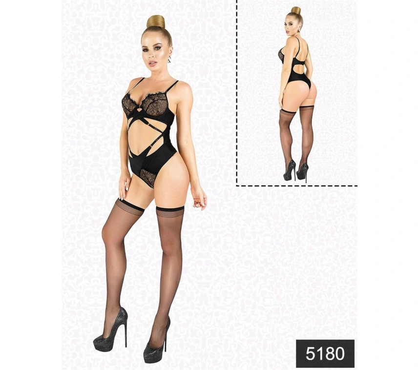 Lesca Dantelli Balenli Fantezi Body