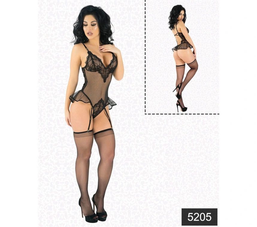 Lesca Desenli Tül Babydoll
