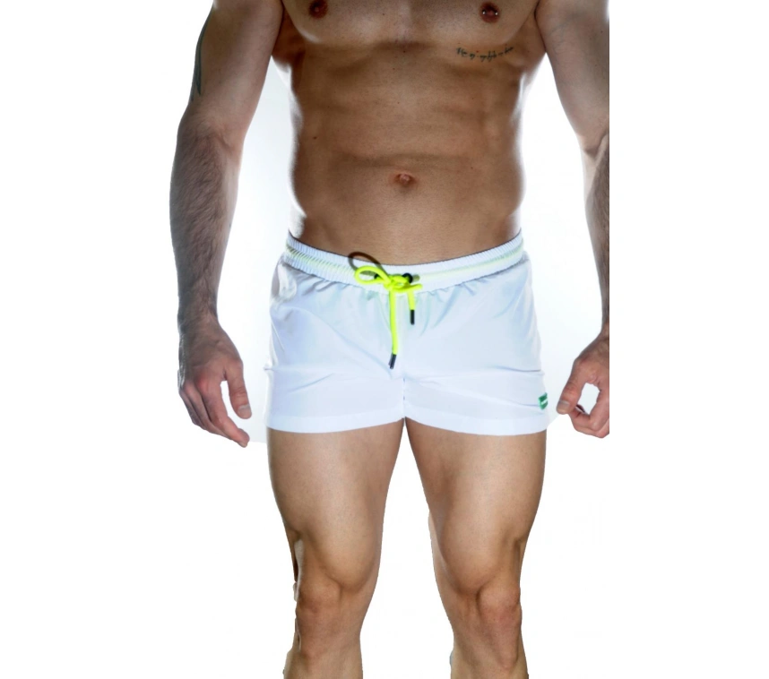 Lesca Erkek Beyaz Mini Mayo Short