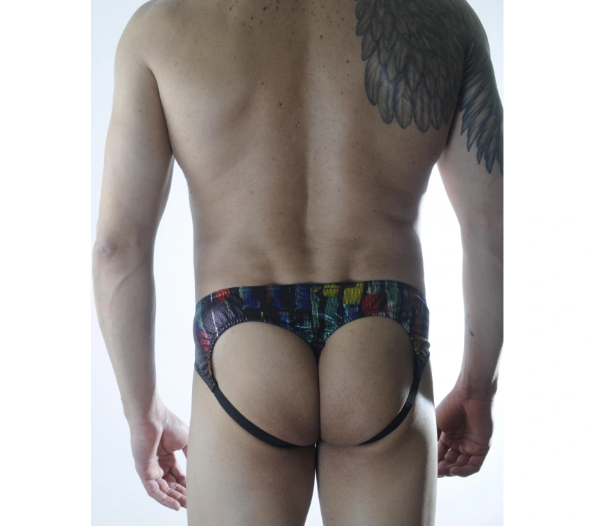 Lesca Erkek Renkli Fantezi Jockstrap İç Giyim