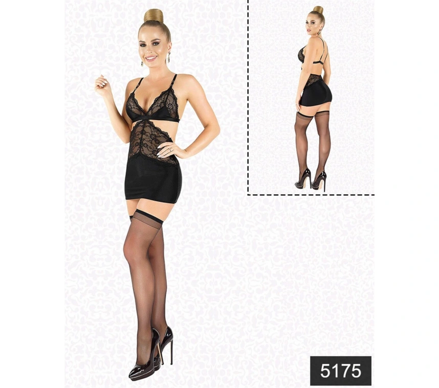 Lesca Likralı Saten Babydoll