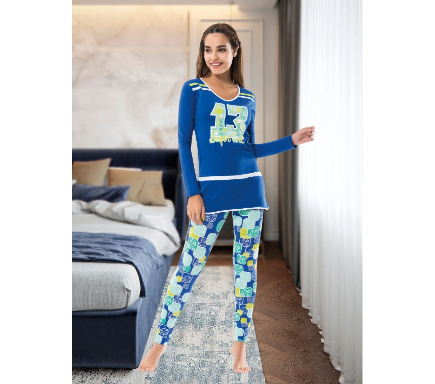 Lesca Uzun Kol Kadın Pijama Takım 1118