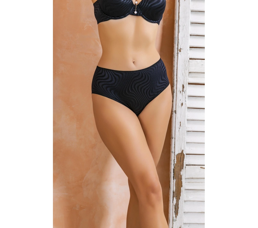 Lesca Yüksek Bel Slip Külot Siyah (brf22071)