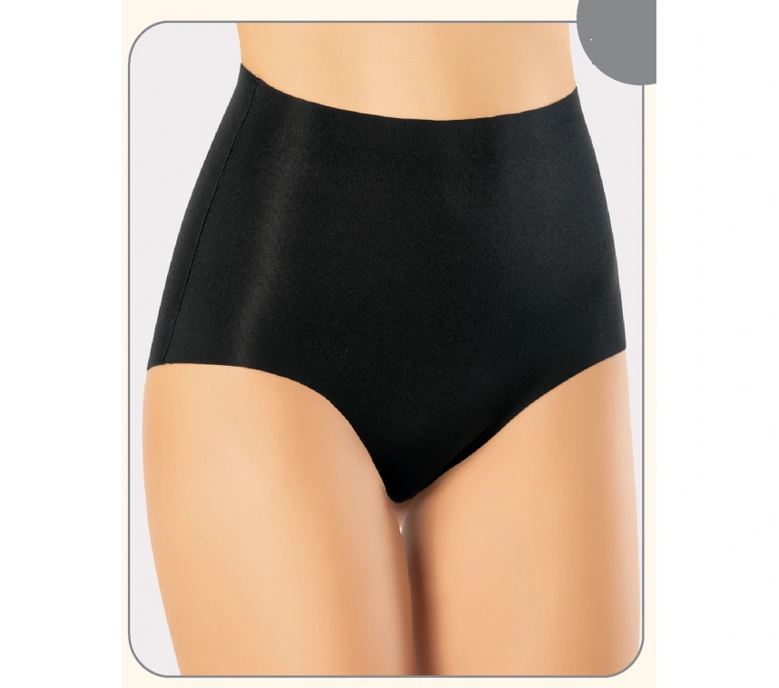 Miss Flex Siyah Lazer Kesim Yüksek Bel Bato Slip 6006