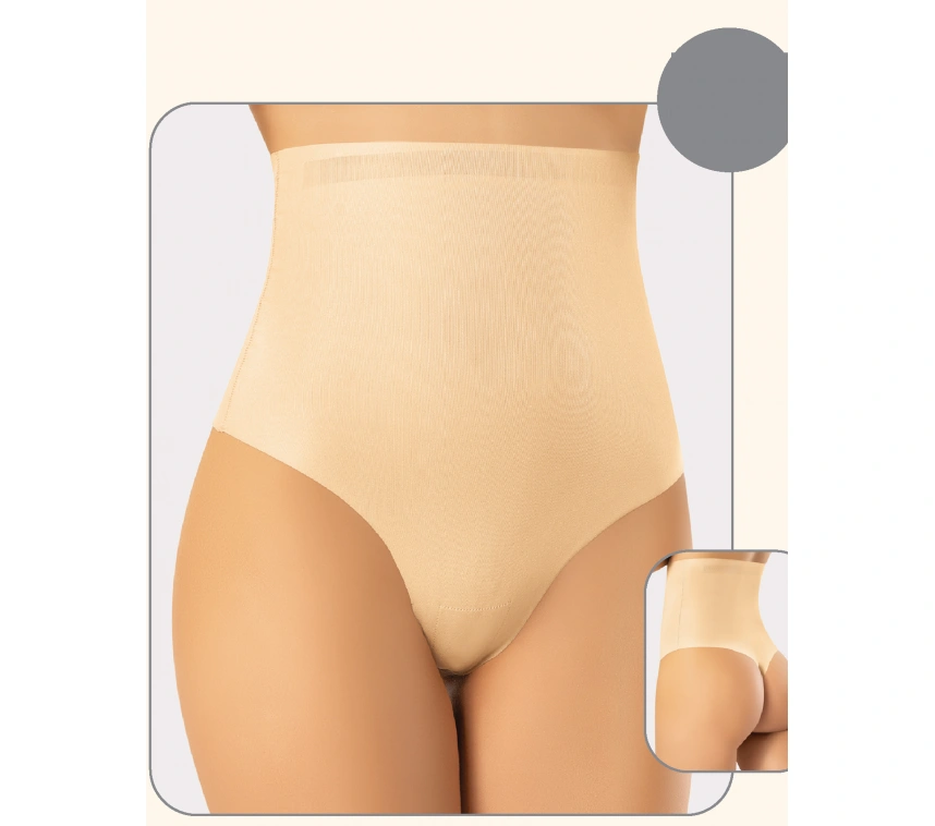 Miss Flex Ten Lazer Kesim Yüksek Bel String 6005