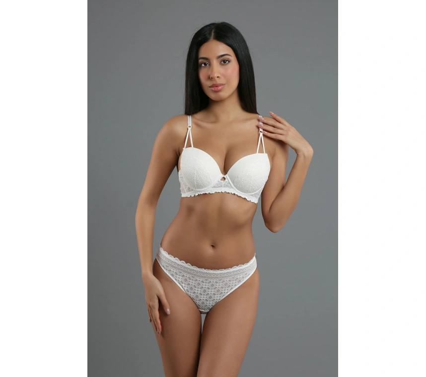 Nb334158-b-k Sütyen Takım Destekli-75- Ekru