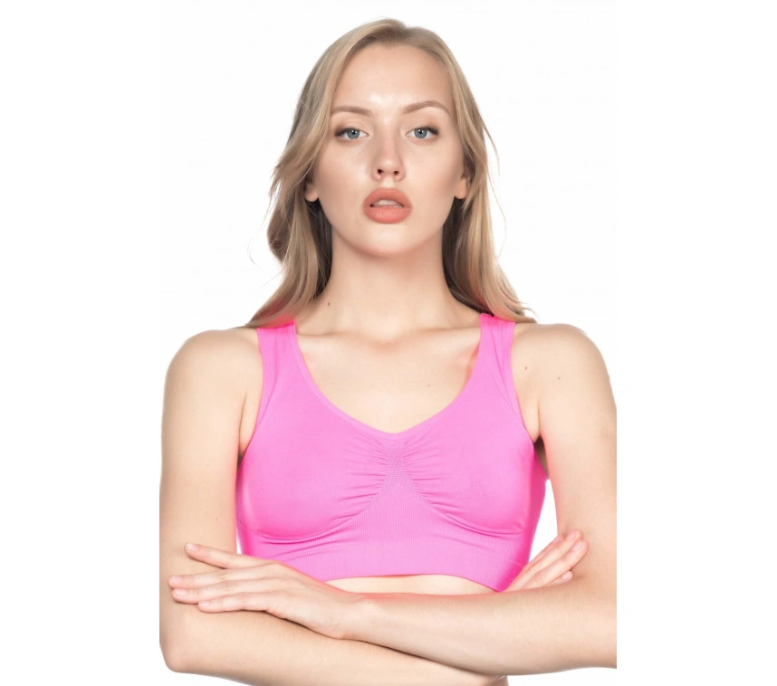 Neon Fuşya Mı Emay 4001 Soft Sporcu Büstiyer