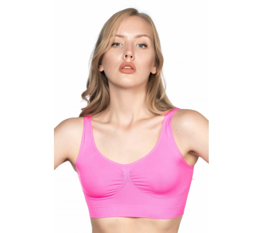 Neon Fuşya Mı Emay 4005 Soft Kalın Askı Büstiyer