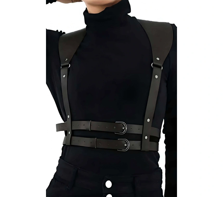 Omuzdan Askılı Ayarlanabilir Şık Deri Kemer - Brf966