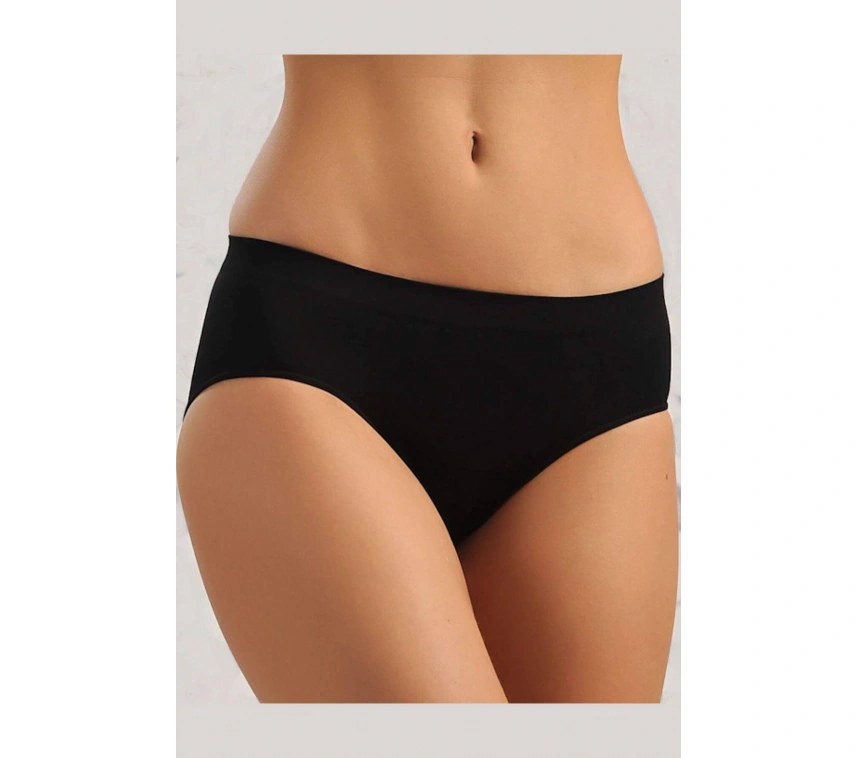 Siyah Dikişsiz Slip Külot