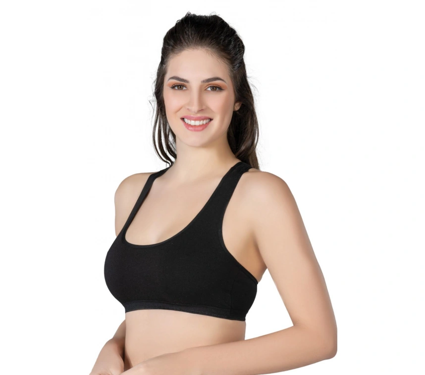 Siyah Mı Emay 1424 Modal Cotton Sporcu Büstiyer