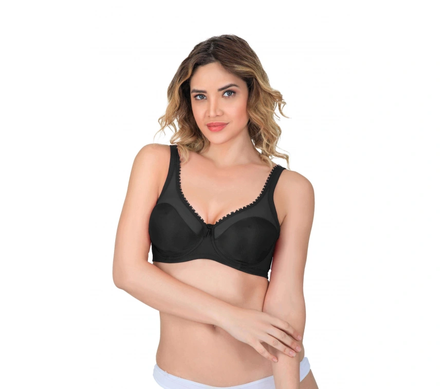 Siyah Mı Emay 169 C Basic Balenli Toparlayıcı Sütyen