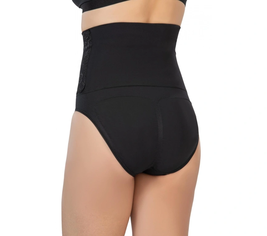 Siyah Mı Emay 2090 Önü Dantelli Yüksek Bel Slip Korse