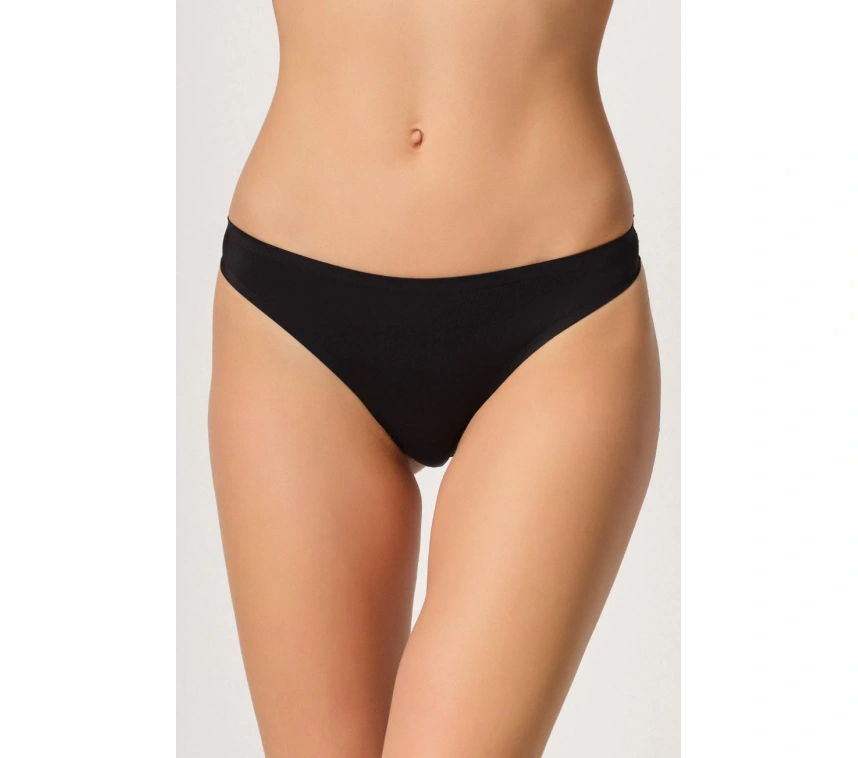 Siyah Mı Emay 2802 Yapıştırma Lazer Kesim String Külot