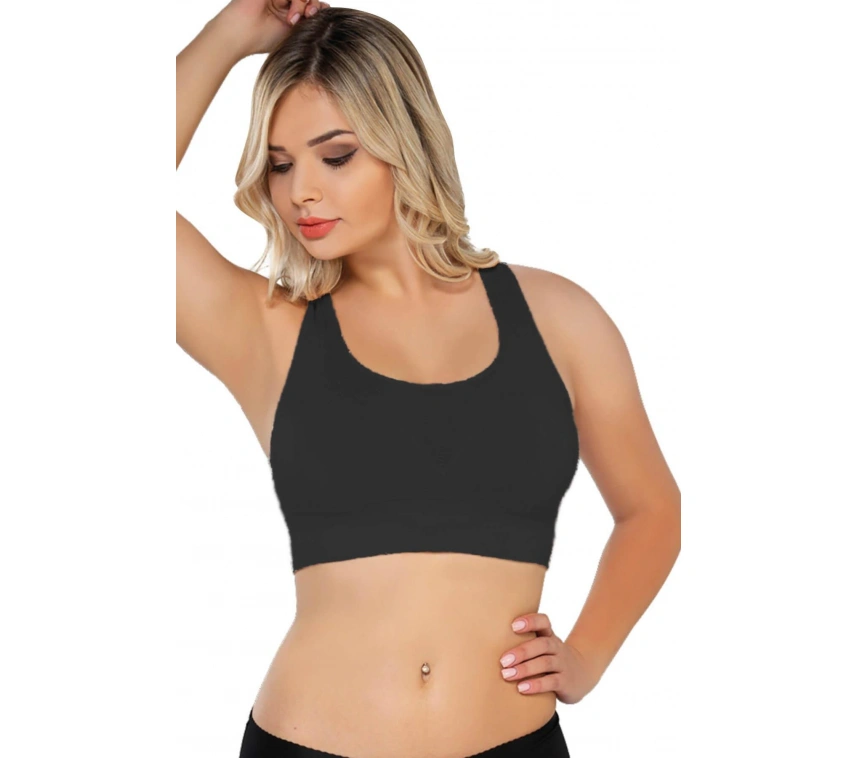 Siyah Mı Emay 4027 Seamless Tül Pedli Toparlayıcı Büstiyer
