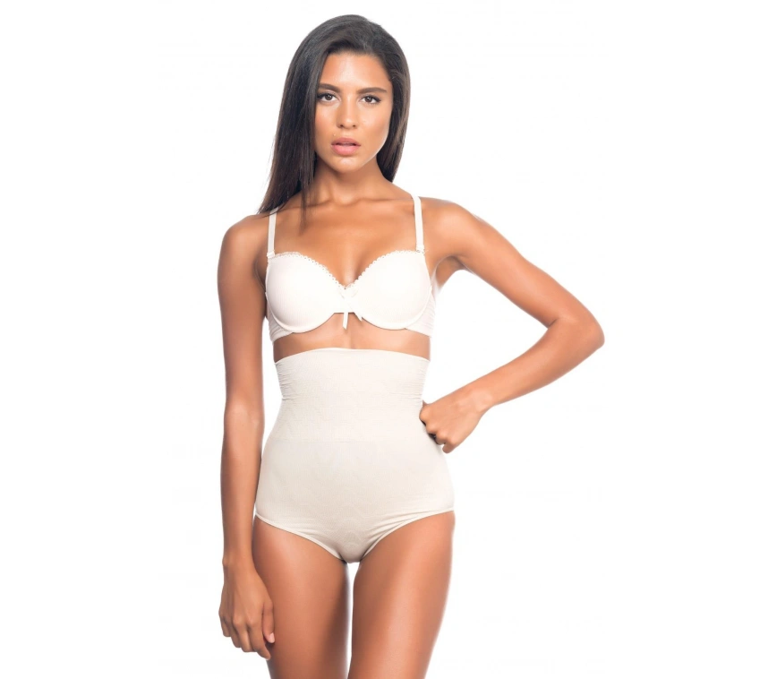 Ten Mı Emay 2079 Yüksek Bel Desenli Double Slip Korse