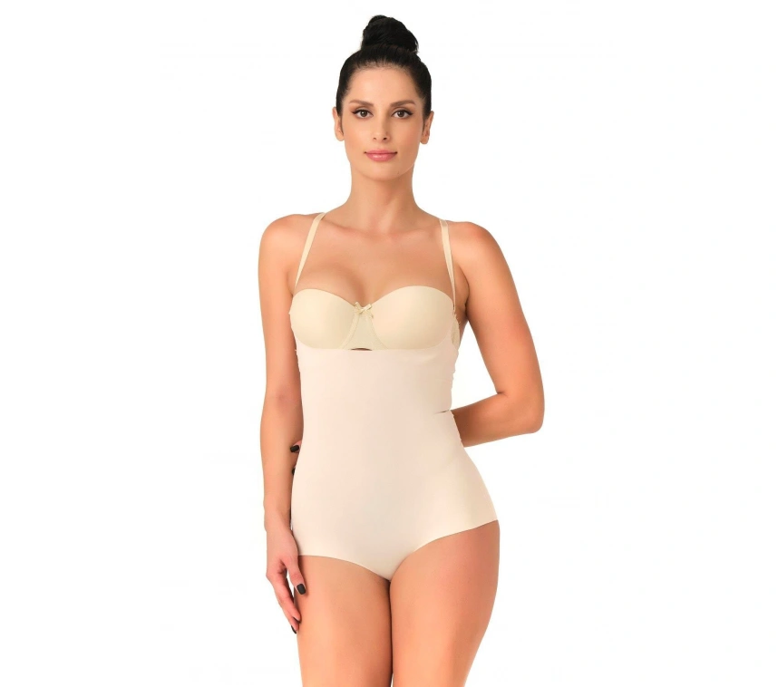 Ten Mı Emay 2723 Lazer Kesim Göğsü Açık Slip Korse