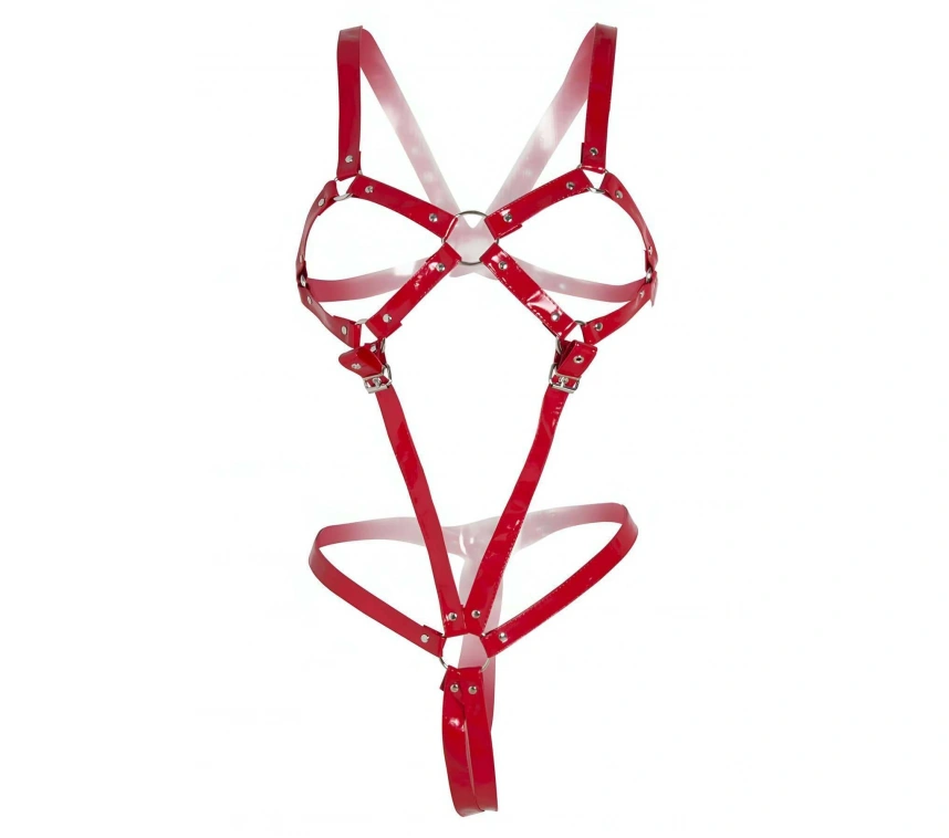 Tokalı Seksi Deri Fantazi Giyim - Brf312