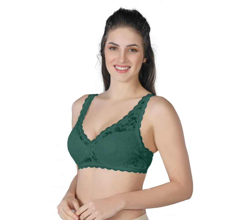 Yeşil Mı Emay 188 C Pedli Dantelli Telli Toparlayıcı Sütyen