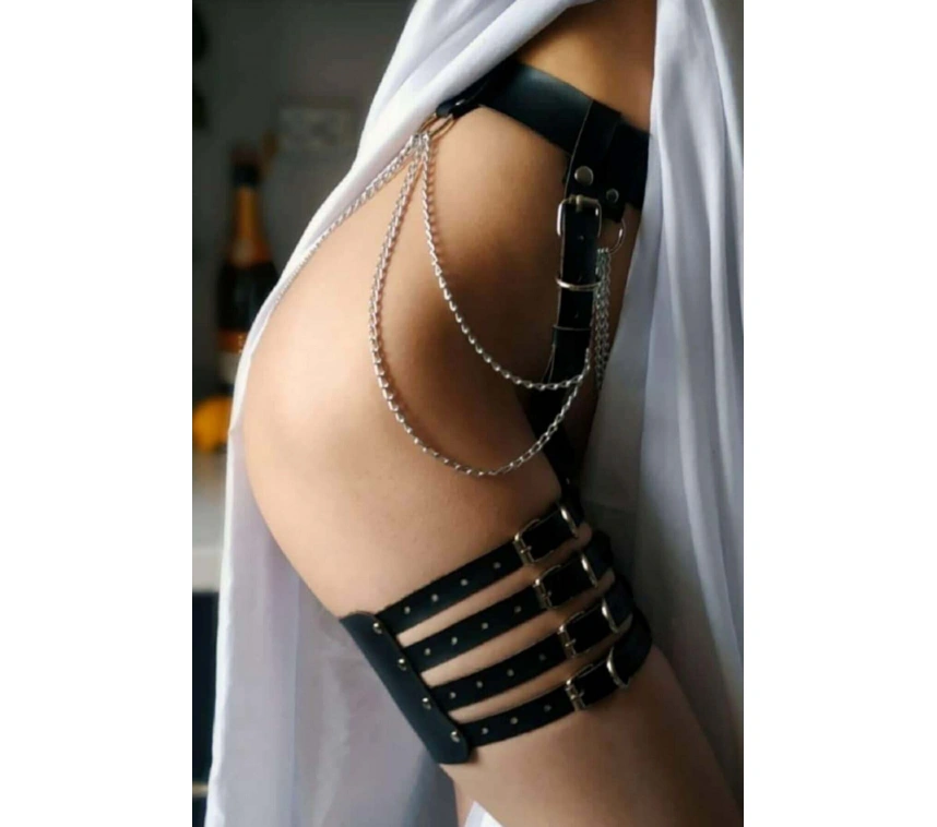 Zincirli Bacak Kemerli Harness - Brf711