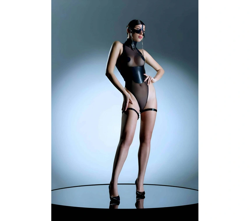 Zincirli Maske Detaylı Şık Korse Kemer, Şık Deri Kemer - Brf1136